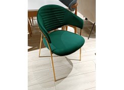 Стул на металлокаркасе Avatar синий из шоурума 1