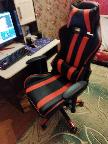 Компьютерное кресло Corvet black / blue фото покупателя 3