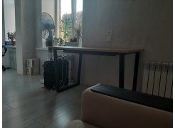 Стол Лота Лофт 140 25 мм черный матовый / дуб вотан фото покупателя 261