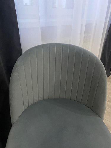 Стул на металлокаркасе Gabi 1 dark gray / black фото покупателя 392