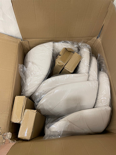 Стул на металлокаркасе Gabi 1 beige / black фото покупателя 479