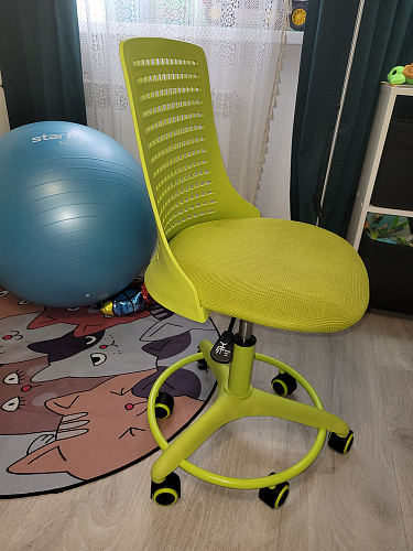 Компьютерное кресло Kiddy/Кидди бирюзовое ткань (сетка) фото покупателя 28