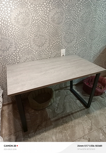 Деревянный стол Лота Лофт 140х80 дуб крафт табачный / черный матовый фото покупателя 791