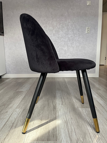 Стул на металлокаркасе Gabi latte / gold / black фото покупателя 560