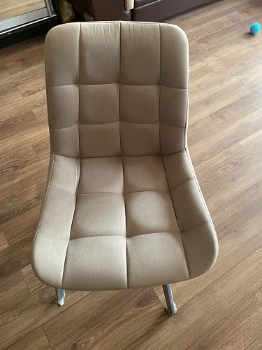 Стул на металлокаркасе Челси морская волна / черный фото покупателя 69