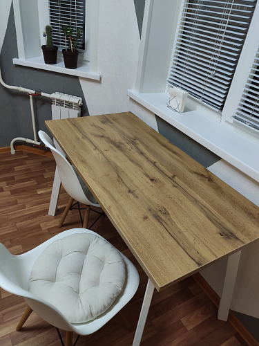 Стол Тринити Лофт 120 32 мм бетон / черный матовый фото покупателя 583