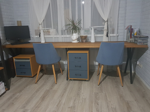 Стул на металлокаркасе Morgan dark gray фото покупателя 12