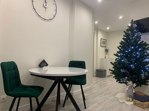 Стул на металлокаркасе Чилли К черный / зеленый фото покупателя 667