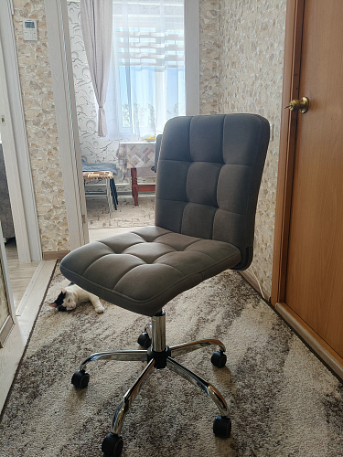 Компьютерное кресло Fiesta флок молочный 4 фото покупателя 20