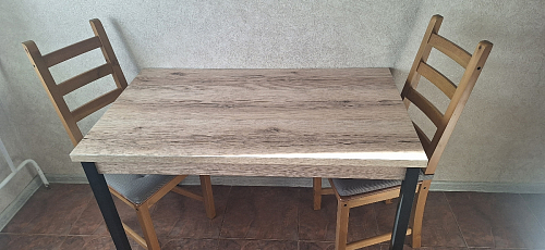 Стол Оригон файерстоун / черный матовый фото покупателя 46