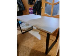 Стол Лота Лофт 140 25 мм черный матовый / бетон фото покупателя 779