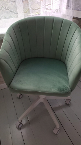 Компьютерное кресло Тибо confetti chocolate / белый фото покупателя 54