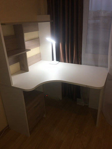 Стол компьютерный Орина см угловой карамель правый фото покупателя 2