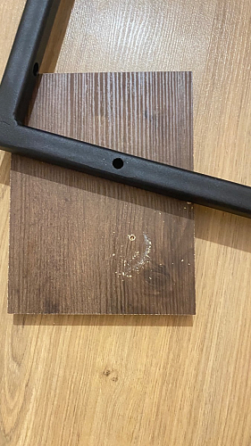 Письменный стол Лео Лофт бетон / черный матовый фото покупателя 44