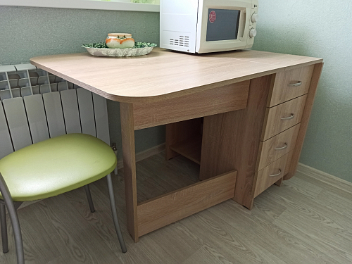 Стол-книжка Глория 606 М с ящиками дуб сонома фото покупателя 37