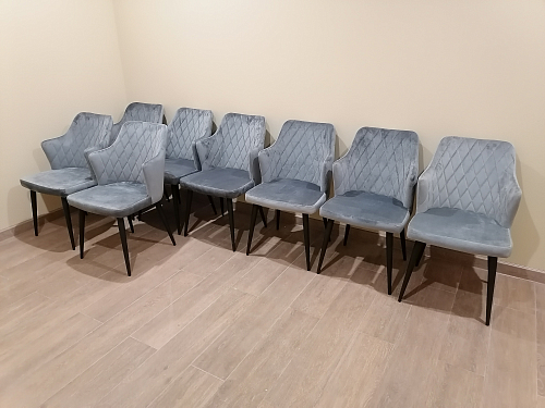 Стул на металлокаркасе Velen dark blue фото покупателя 6