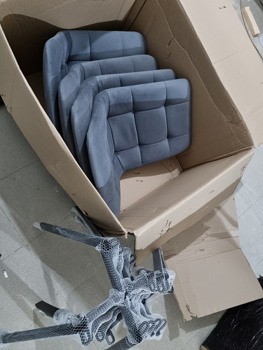 Стул на металлокаркасе Чилли черный / зеленый фото покупателя 1285