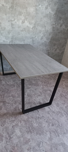 Стол Лота Лофт 120 25 мм дуб делано темный / черный матовый фото покупателя 376