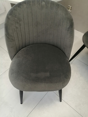 Стул на металлокаркасе Gabi dark beige / black / silver фото покупателя 383