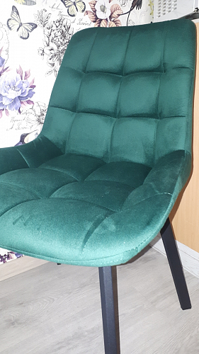 Стул на металлокаркасе Челси К бирюзовый / черный фото покупателя 145