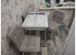 Стул на металлокаркасе Чилли розовый / черный каркас фото покупателя 250