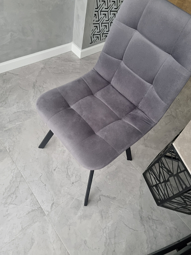 Стул на металлокаркасе Чилли синий / белый фото покупателя 994