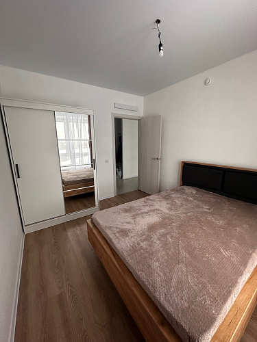 Двуспальная кровать Клауд 160х200 парящая дуб крафт золотой / антрацит фото покупателя 547