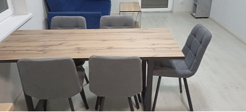 Стул на металлокаркасе Чилли К темно-серый (velutto 32) / черный фото покупателя 529