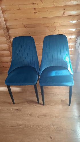 Стул на металлокаркасе Kora green / black фото покупателя 320