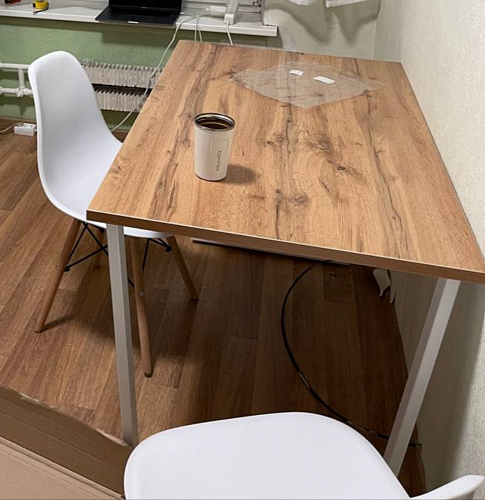 Деревянный стол Лота Лофт 140х80 дуб крафт табачный / черный матовый фото покупателя 386