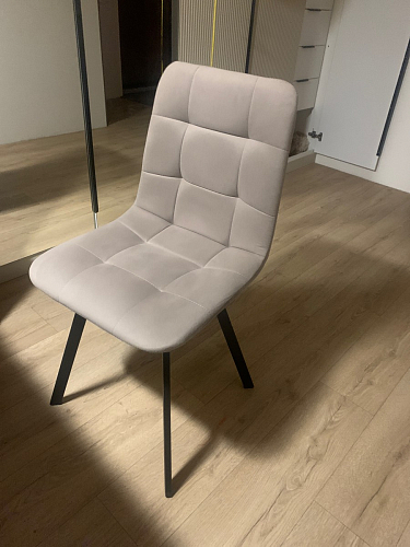 Стул на металлокаркасе Чилли К черный / зеленый фото покупателя 496