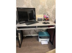 Письменный стол Леон Лофт бетон / черный матовый фото покупателя 75