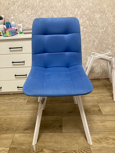 Стул на металлокаркасе Чилли зеленый / белый каркас фото покупателя 578