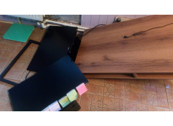 Письменный стол Леон Лофт бетон / черный матовый фото покупателя 129