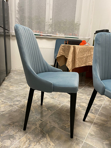 Стул на металлокаркасе Kora gray / black фото покупателя 171