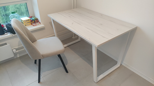 Деревянный стол Лота Лофт 120x75 дуб крафт табачный / черный матовый фото покупателя 979