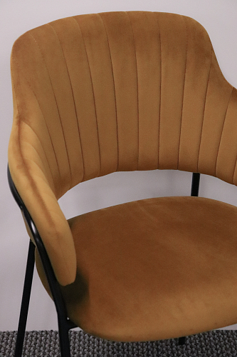 Стул на металлокаркасе Инклес синий / черный глянец из шоурума 2