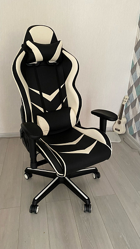 Компьютерное кресло Racer черное / бежевое фото покупателя 22