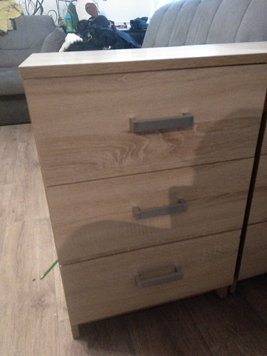 Тумба Хай-тек 420 с тремя ящиками дуб сонома фото покупателя 13