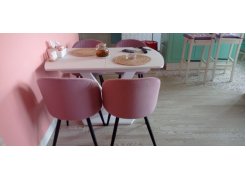 Стул на металлокаркасе Gabi 1 light purple / black фото покупателя 746