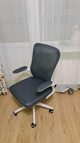 Компьютерное кресло Konfi light gray / blue / white фото покупателя 242