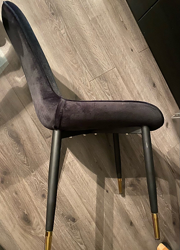 Стул на металлокаркасе Seda 01 blue / gold / black фото покупателя 59