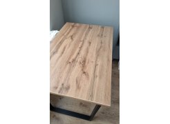 Деревянный стол Лота Лофт 120(160)х75 черный матовый / бетон светлый фото покупателя 855