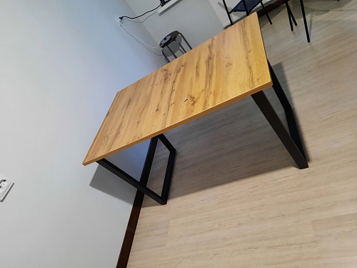 Стол Лота Лофт 120 32 мм бетон / черный матовый фото покупателя 578