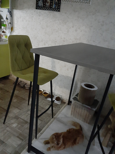 Барная стойка Дилан Лофт 120х60х90 бетон фото покупателя 62