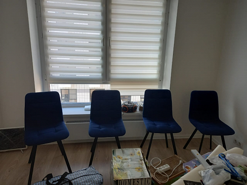 Стул на металлокаркасе Чилли К светло-серый велюр / черный каркас фото покупателя 240