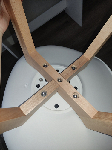 Деревянный стул Bonuss темно-серый / черное сидение / черный фото покупателя 69