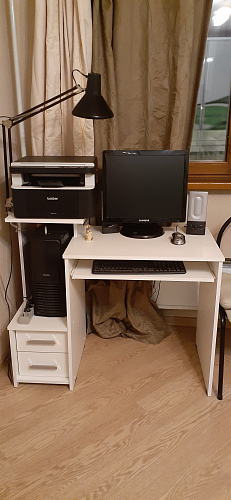 Стол компьютерный Джаз-24 правый венге фото покупателя 153