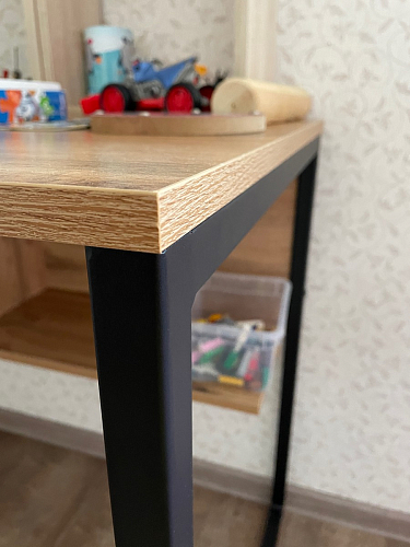 Письменный стол Клер Лофт черный матовый / бетон фото покупателя 35