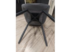 Стул на металлокаркасе Вейв светло-серый (hl 63) / 10К черный каркас фото покупателя 299